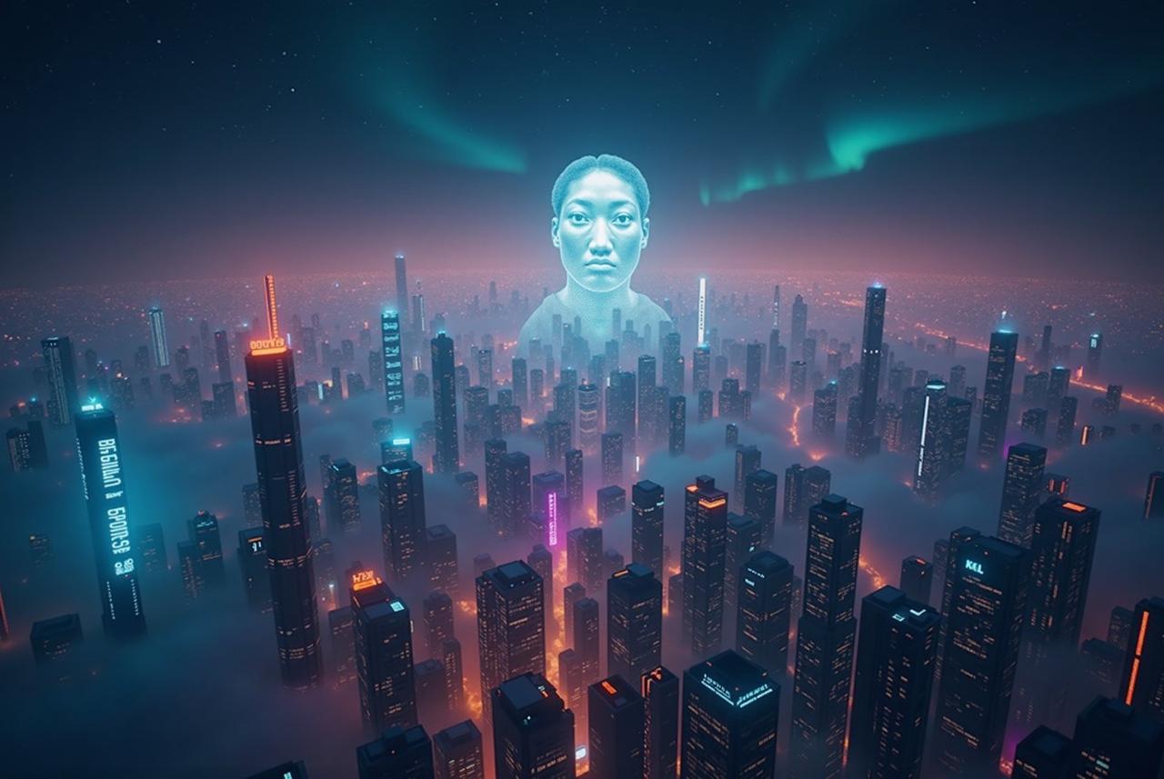 在线影视 - 赛博朋克城市夜景